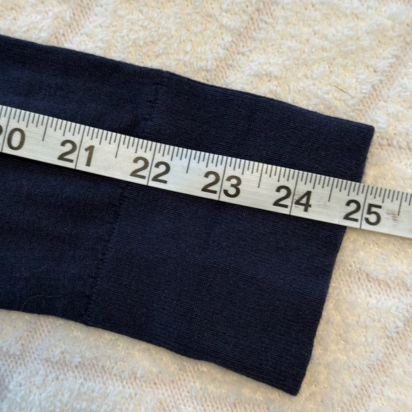 Kate Spade, pearl embellished Macie cardigan. Navy blue, size small - Picture 3 of 11